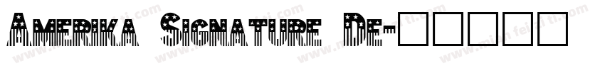 Amerika Signature De字体转换
